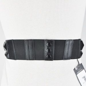 BCBGMaxAzria Accessories - Black Studded Wide Waist Belt BCBGMaxAzria Accessories - Black Studded Wide Waist Belt